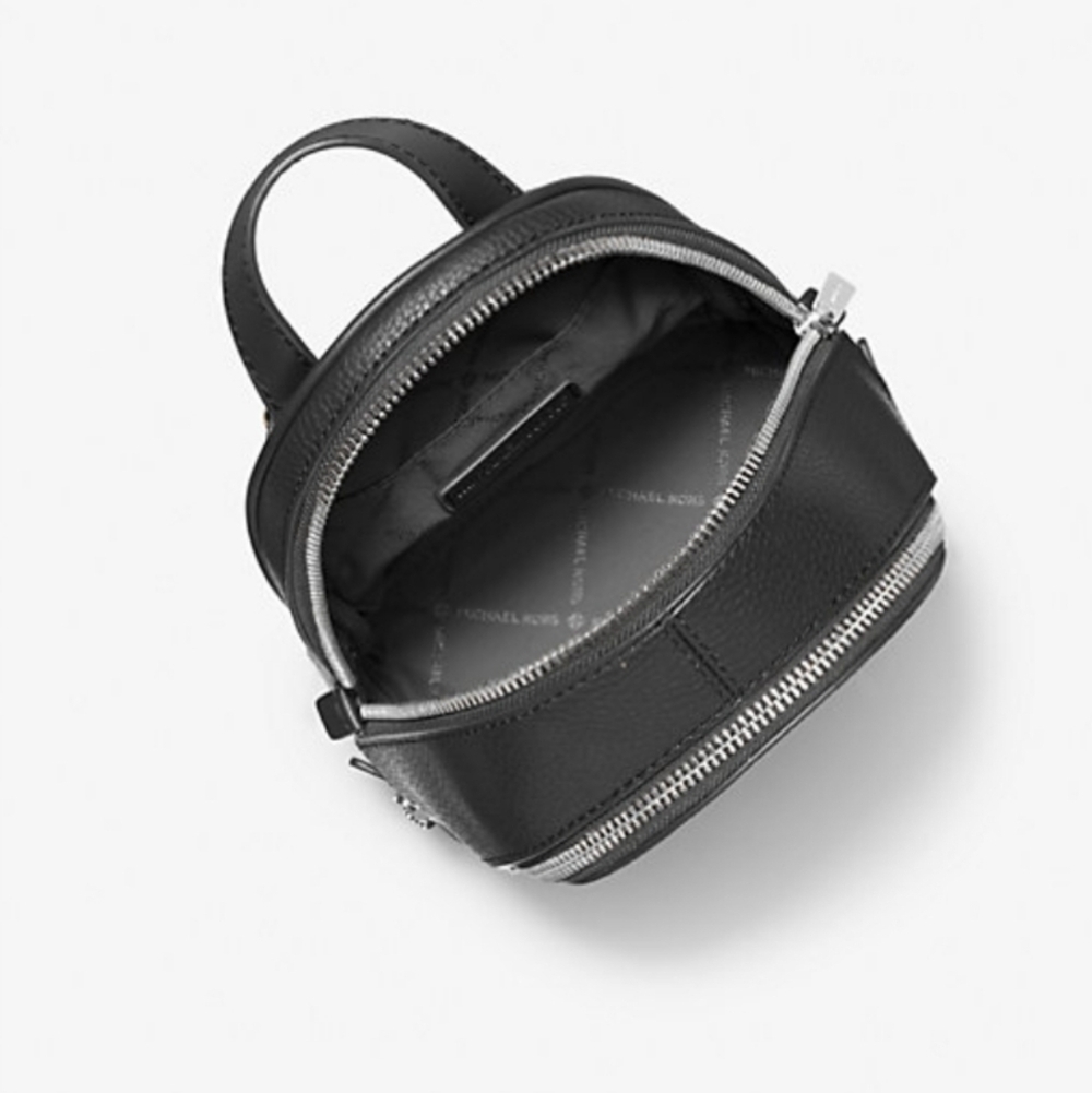 Michael Kors Rhea Extra-Small Pebbled Leather Backpack - Picture 3 of 13